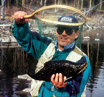 norm with a trophy boook trout